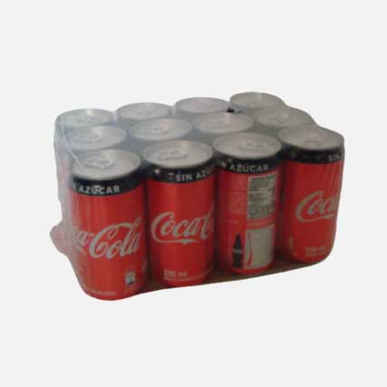 coca cola sin azucar lata 235 ml x 12 piragua full compra