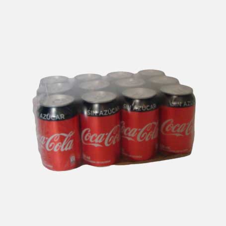 coca cola sin azucar lata 330 ml x 12 piragua full compra