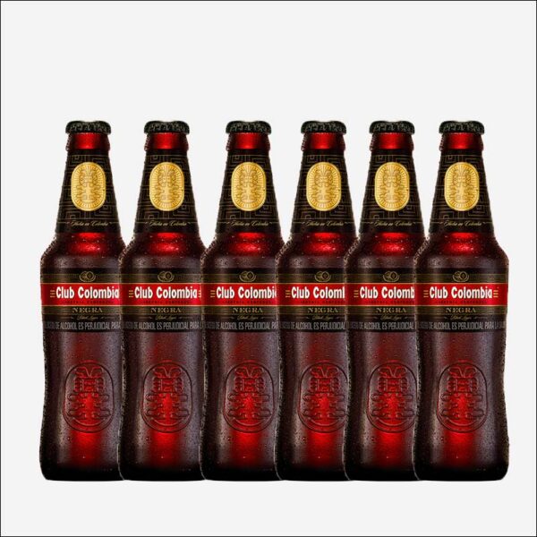 Cerveza Club Colombia Negra botella retornable 330 ml x6 uds piragua full compra